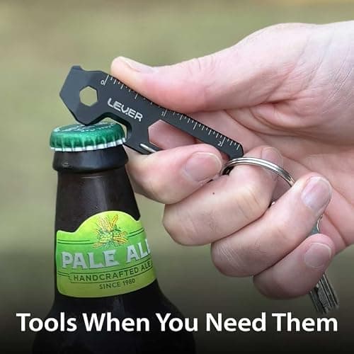 Lever Gear Clip KT - 12-in-1 Bottle Opener Keychain Multitool — view 5