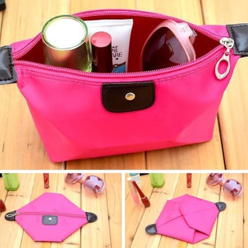 4pcs Kids Toiletry Wash Bag Travel Solid Color Waterproof Dumpling Shape Make Up Organisers Convenient Women Girls — view 4