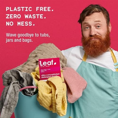Wash With Leaf Non-Bio Laundry Detergent Sheets - Travel Size, 75 Washes — view 3