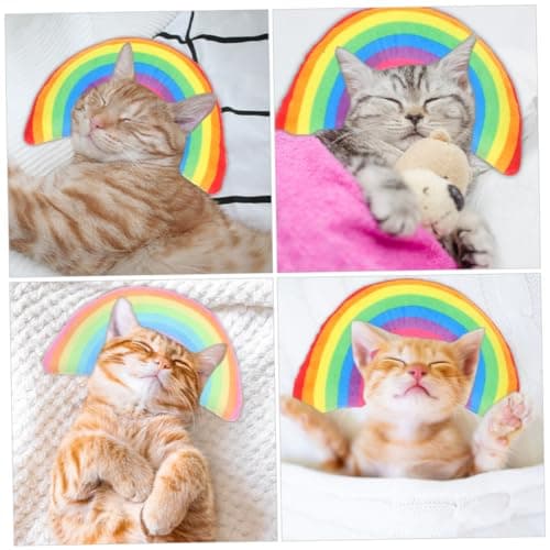BESPORTBLE 6 Pack U Shaped Catnip Pillow Toys for Indoor Cats, Polyester and Pp Cotton Cat Pillows with Neck Support, Washable Comfort for Sleeping Areas — view 4