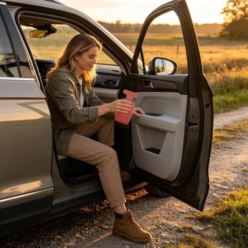 Car Trash Bag - Leak-Proof Hangable Glove Box Waste Organizer — view 2