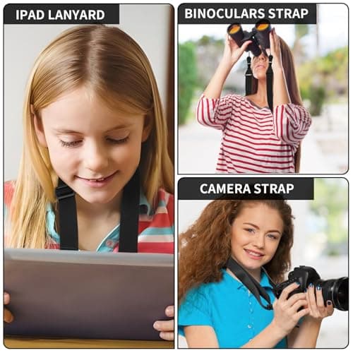Mabor 1 Pcs Adjustable Shoulder Strap, Nylon Camera Strap, Comfortable Neck Straps for Cellphone Tablet, Camera, Laptop, Binocular, Luggage Bag — view 4