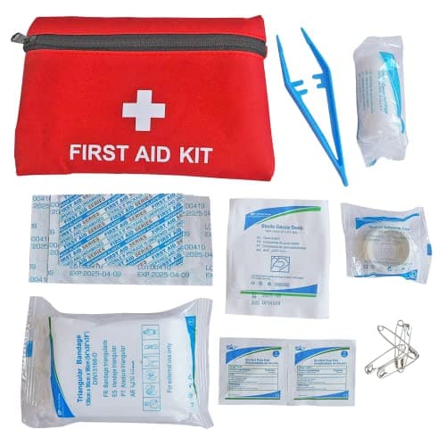 Simply ETK1 Europe Travel Kit. 7 Piece Set includes Warning Triangle, Reflective Vest, Headlight Beam Converters, UK Plate, Bulb Kit and FIRST Aid Kit — view 5