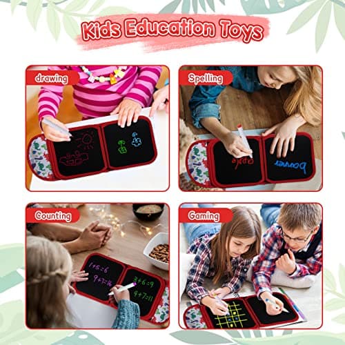 Erasable Drawing Pad, 8inch Plane Activities for Kids, Doodle Book for Kids 3 4 5 6 7 8 Year Old Boy Girl Birthday Gifts, 14 Pages for Magic Drawing with 12 Pens — view 5
