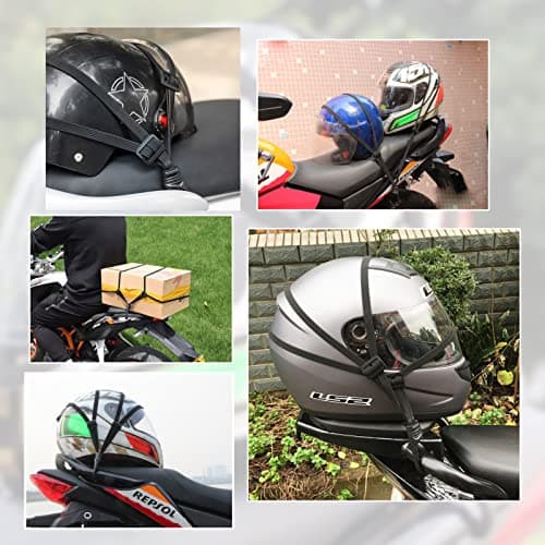 Fentar 4Pcs Bike Luggage Straps, Heavy Duty Bike Bungee Straps with Hooks — view 6