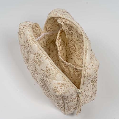 Es & Me Quilted Cotton Nappy Storage Bag, Toiletry Bag for Babies, 4 Styles (Blossom) — view 2