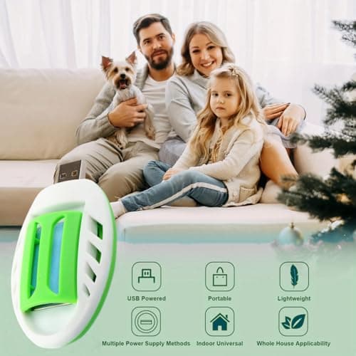 2 PCS Portable USB Mosquito Kil/ler with 120 Repellent Tab/lets,USB Mosquito Repellent Plug In,Portable Safety Summer Sleep Insect repellent,Electric Mosquito Repeller,Indoor Insect Repellent — view 3