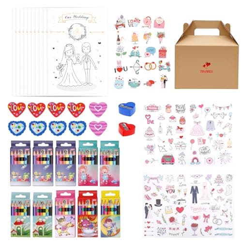 Eyoulife Kids Wedding Activity Packs for 10 Children