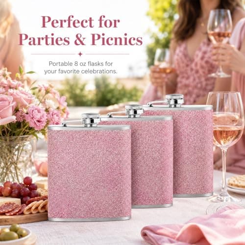 3 PCS Alcohol Flask for Barbecuing Camping Hiking Biking Parties — view 4