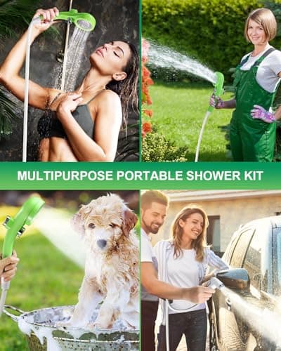 AUTOPkio Portable Outdoor Shower, Upgraded Camp Shower with Pump & 4500mAh — view 6