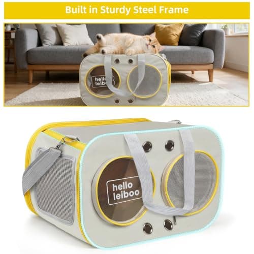 Large Cat Carrier up to 9 kg, Soft-Sided Foldable Pet Travel Bag — view 4