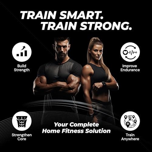 Home Gym Fitness Kit With Ab Wheel, Push Up Bars, Resistance Bands, Skipping Rope & Hand Gripper — view 4