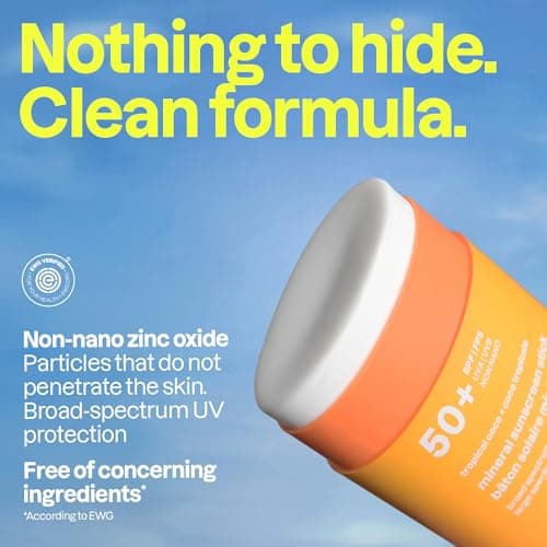 ATTITUDE Mineral Sunscreen Stick SPF 50, Broad Spectrum Zinc Oxide, EWG Verified, Non-Nano, Mess-Free Stick for Face & Body, Lightweight Non-Greasy, Vegan, Tropical Coco Scent, 60 grams — view 3