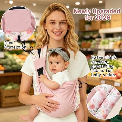 Baby Carrier for Hands-Fre, Ergonomic Sling, 3 Carry Positions, Lightweight — view 5