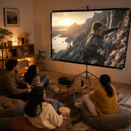 Projector Screen 60 Inch 16:9 HD Portable Projector Screen Outdoor/Indoor — view 6