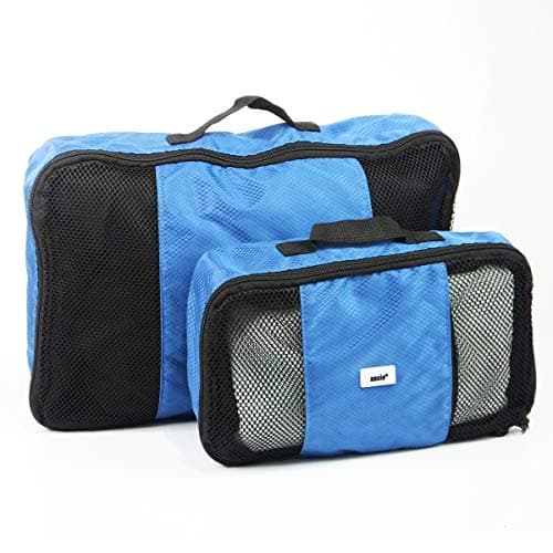 ANSIO Packing Cubes for Suitcase, 6-Piece Travel Luggage Organiser Set,Blue — view 6