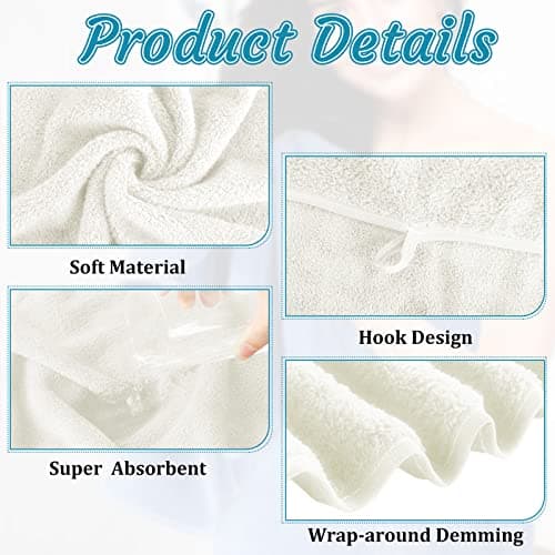 Moukeren 18 Pcs Microfiber Bath Towel Set 6 Bath Towels 6 Hand Towels 6 Washcloths Soft Coral Velvet Highly Absorbent Bathroom Towel for Fitness Sports Yoga Travel(Cute Colors) — view 3