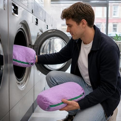 2-Pack Shoe Washing Bag Set, Purple Laundry Bags for Washing Machine — view 5