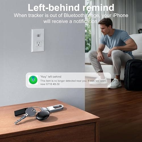 GPS Tracker Tag for Vehicles Work with Apple Find My (iOS only), Car Tracker No Monthly Fee or Subscription, Global Coverage Mini Air Tracker Device for Kid Dog Cat Luggage Bike — view 6