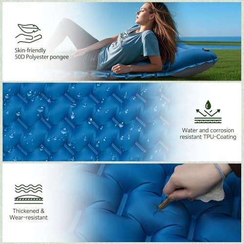 Sleeping Pad Ultralight Inflatable Camping Mat Self Inflating 200x68cm — view 5