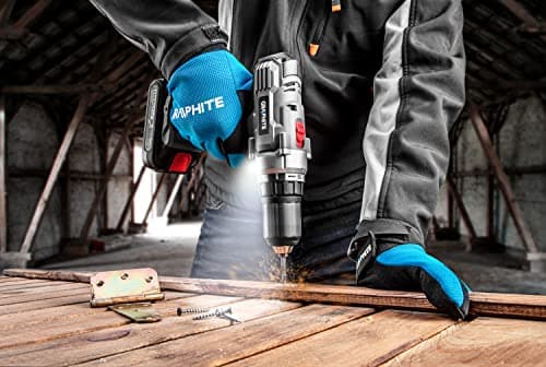 Graphite 58G006 Drill, Screwdriver, Battery, 18 V Li, 55 W, 18 V, Black, One Size — view 2