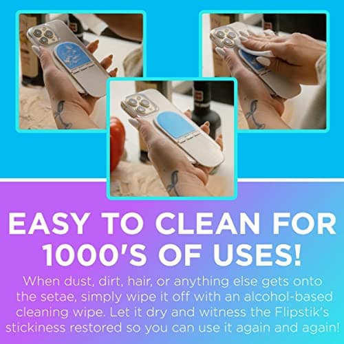 Flipstik New V2 Folding Adhesive Phone Holder - Stick Your Phone to Mirror, Window, Wall for Hands-Free Watches, Selfies or Videos - Tripod & Kickstand - — view 4