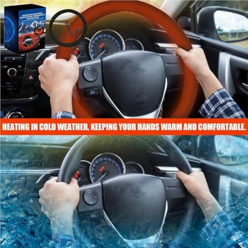 Steering Wheel Heater 12v Cordless Anti-Slip Protector — view 3