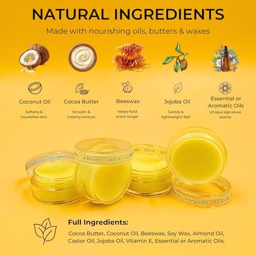 Solid Perfume Mini Balms – Pocket Size Solid Fragrance – Handmade Travel Perfume – 5g (Discovery Set – 4 Scents) — view 6