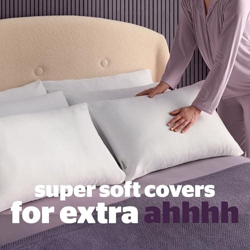 Silentnight Deep Sleep Pillow Pack of 6 - Soft Hotel Bed Pillows 6 Pack - Machine Washable Hollowfibre Sleep Easy Pillows,White — view 5