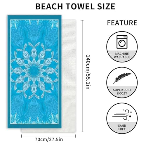Zvn Zojne Extra Light Absorbent Soft Quick Dry Swim Towel — view 5