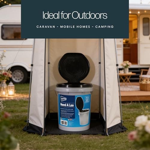 Leisurewize Need-A-Loo Portable Toilet, Bucket-Style Toilet with Carry Handle, 32cm x 37cm (LWACC310) — view 5