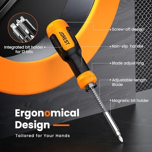 JOREST 25 in 1 Multi Screwdriver, Screw Driver Set, Magnetic Screwdriver — view 3