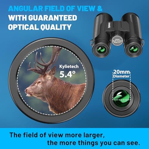Kylietech 12x42 Binoculars with Tripod, Phone Adapter for Photography — view 5