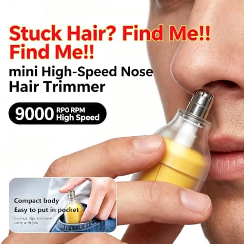 YipuVR Mini Nose Hair Trimmer for Men & Women,Gentle & Snag-Free — view 2