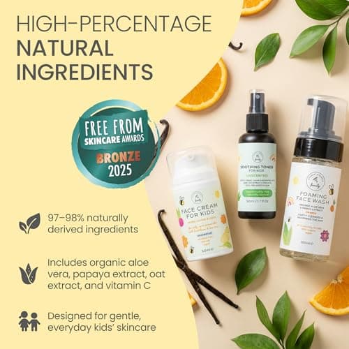 The Natural and Organic Family Kids Skincare Set - Rose Toner Face Wash — view 5