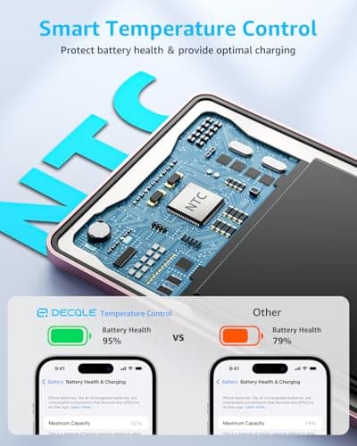 decqle “Air” Power Bank for MagSafe 5000mAh Ultra Slim Battery Charger Case — view 5