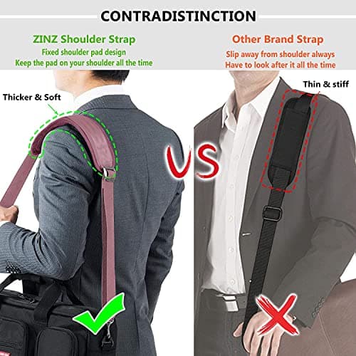 ZINZ 57" Adjustable Bag Straps Replacement with Thick Fixed Pad,Pink — view 5