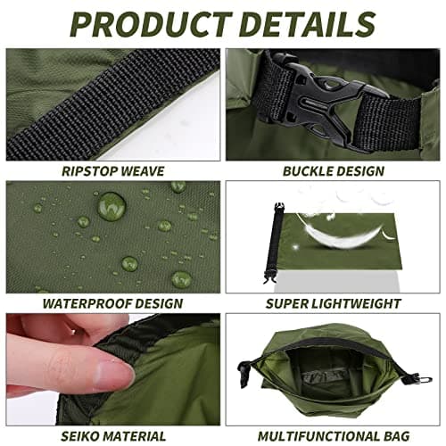 TSLBW 6 Pcs Waterproof Dry Bag Dry Sack Portable Big Capacity Combo Pouch — view 3