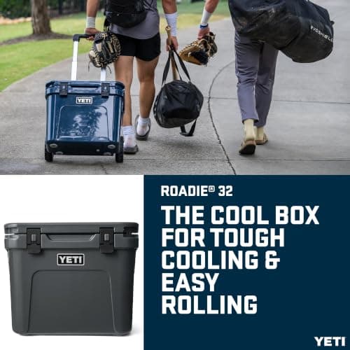 YETI Roadie 32 Wheeled Cool Box, Charcoal — view 2