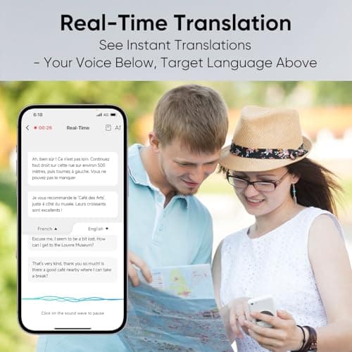 InnAIO Language Translator Device, Real-Time Voice Translation, 140+ Languages, Two-Way Translation with Voice Cloning, Real-Time Voice/Text/Photo Translation | Offline Support, AI Meeting Summary — view 6