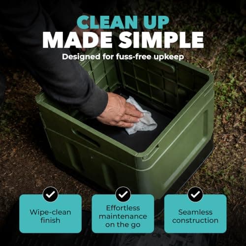 Wolf Outdoors Portable Camping Toilet | Foldable 1.3kg Travel Toilet — view 6