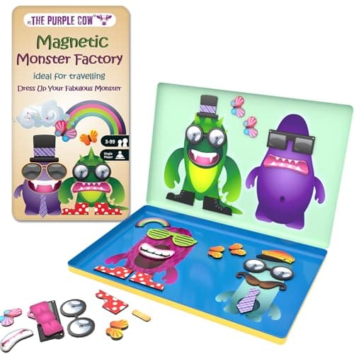The Purple Cow Monster Factory Magnetic Travel Game — view 2