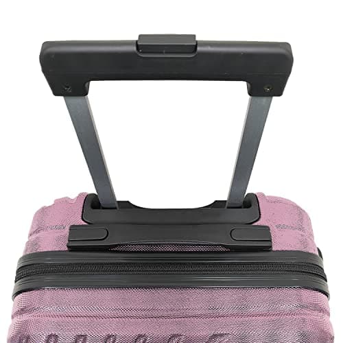 Daniel James Cabin Suitcase - 18” or 20” Lightweight Carry On Hand Luggage with 4 Spinner Wheels - Airline Approved Hard Shell ABS Trolley Case Bag with Combination Lock (Light Pink, 18-INCH) — view 5