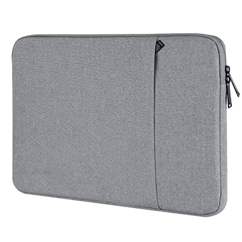 Boojarr 13.3 Inch Laptop Sleeve Compatible with 13 Inch MacBook Air/Pro, 14 Inch MacBook Pro, 14 Inch Notebook Computer Waterproof Shock Resistant Bag Tablet iPad Carrying Case, Grey