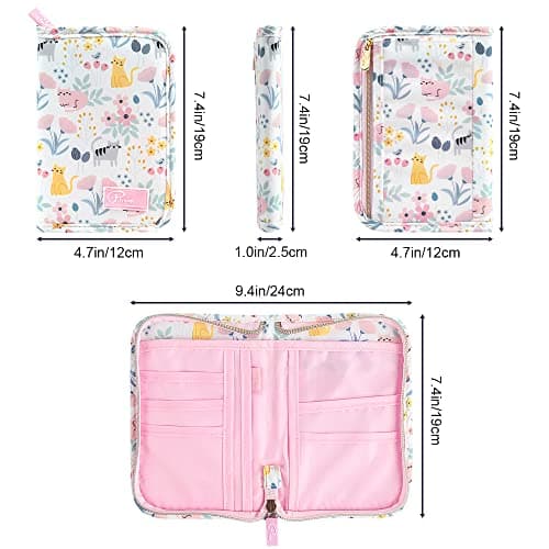 Dizdvizd Travel Passport Wallet, Family Passport Holder Document Organizer - Cat Printed — view 3