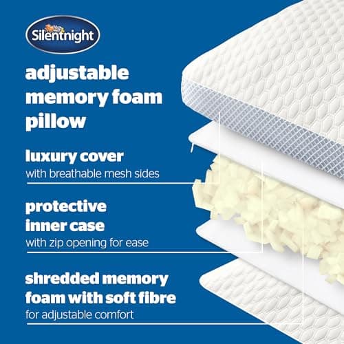 Silentnight Adjustable Memory Foam Pillow, All Sleeping Positions — view 5