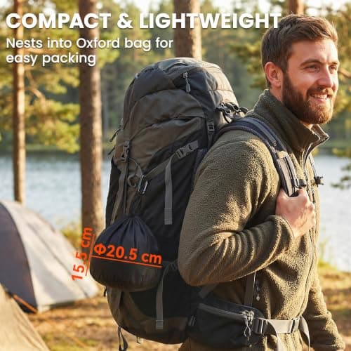 Outsunny Camping Cookware Set for 4-5 People Lightweight Aluminium Grey — view 5