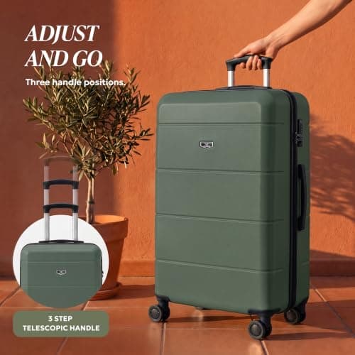 LUGG - Jetset 32 Inch Large Suitcase – Lightweight Hard Shell Luggage with TSA Lock – Water-Resistant ABS Spinner Suitcase – 4 Wheels – 86x58x31cm Travel Bag — view 5