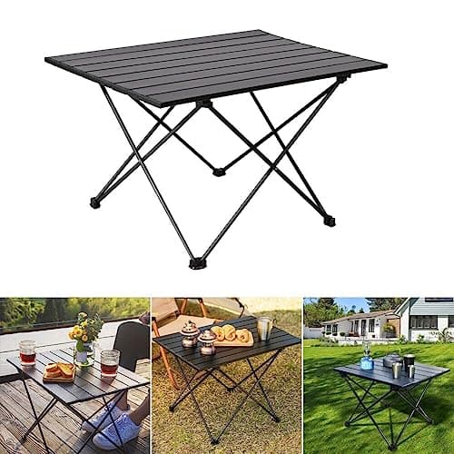 Gainwin Portable Camping Table, Roll Top Aluminum Lightweight (Size M) — view 6