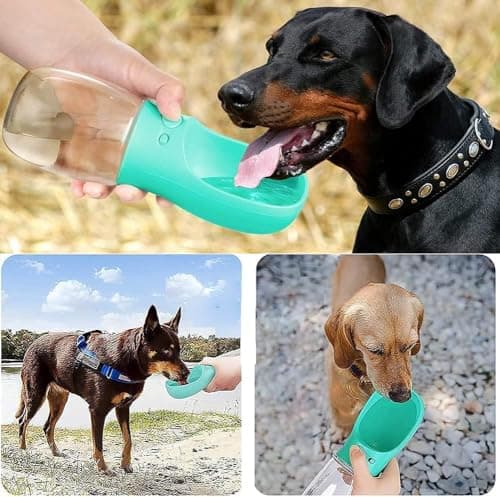 Emwel Dog Water Bottle - 350ml Water Feeder Leak Proof Portable Puppy Water Dispenser with Drinking Feeder for Pets Outdoor Walking, Hiking, Travel, Food Grade Plastic For Pets — view 6
